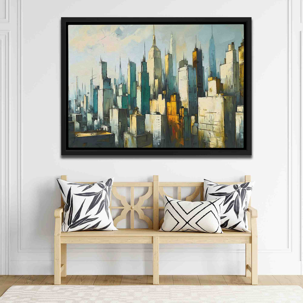 Cement Jungle - Large Abstract Canvas Print