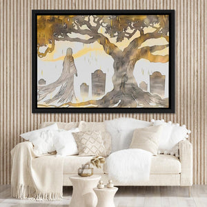 Cemetery Ghost - Luxury Wall Art