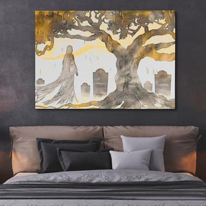 Cemetery Ghost - Luxury Wall Art