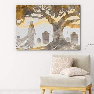 Cemetery Ghost - Luxury Wall Art