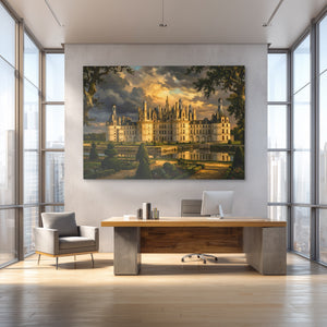 Chambord Castle Twilight Reflection — Chambord Castle Twilight Reflection Baller Office 28