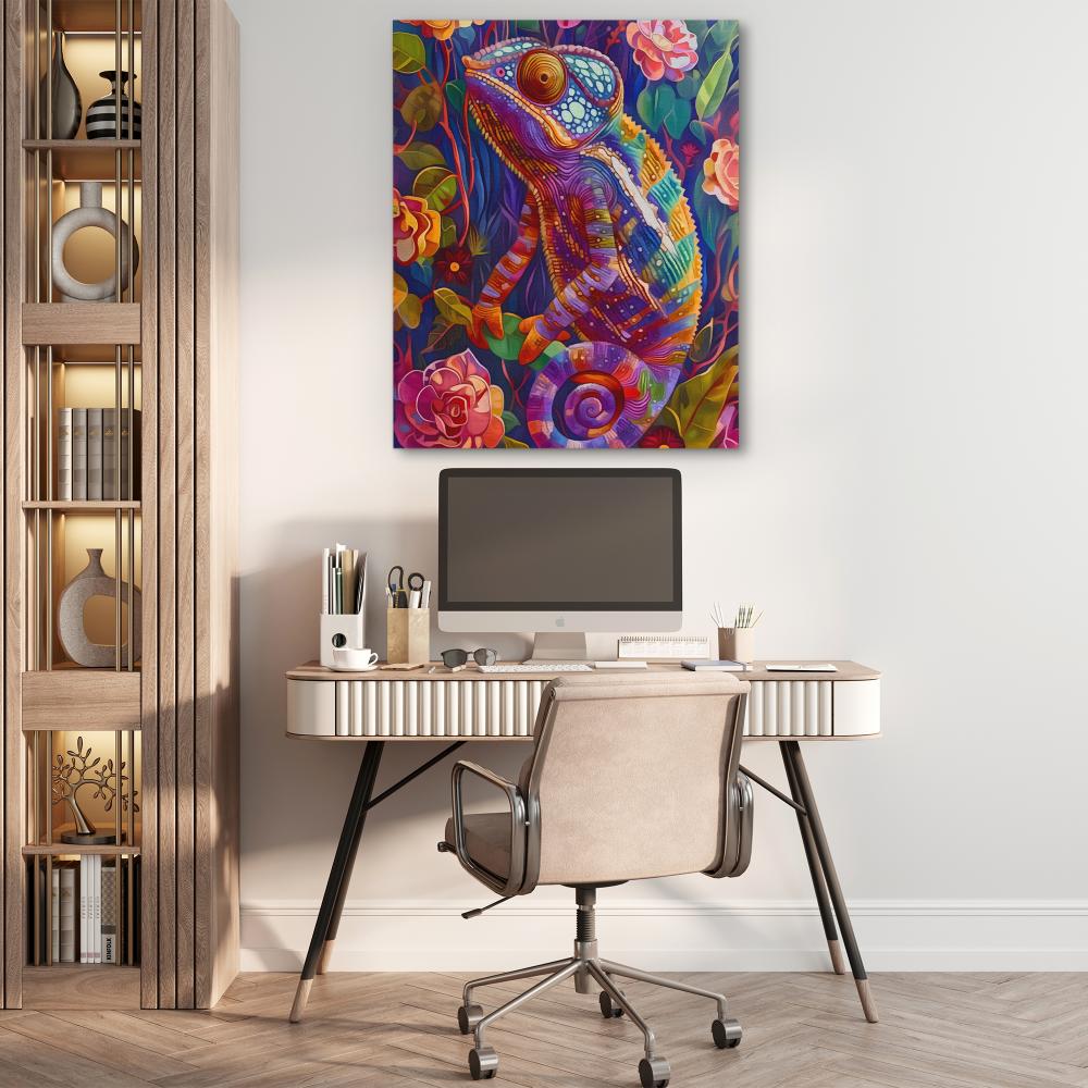 Chameleon Gaze - Luxury Wall Art