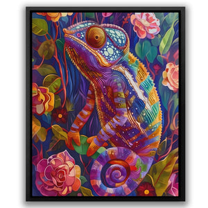 Chameleon Gaze - Luxury Wall Art