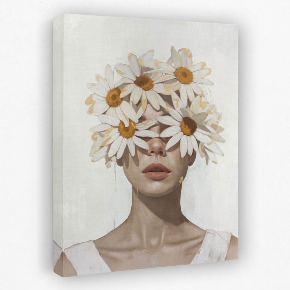 Chamomile Lady - Feminine Canvas Wall Art
