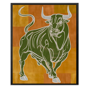 Charging Emerald Force - Luxury Wall Art