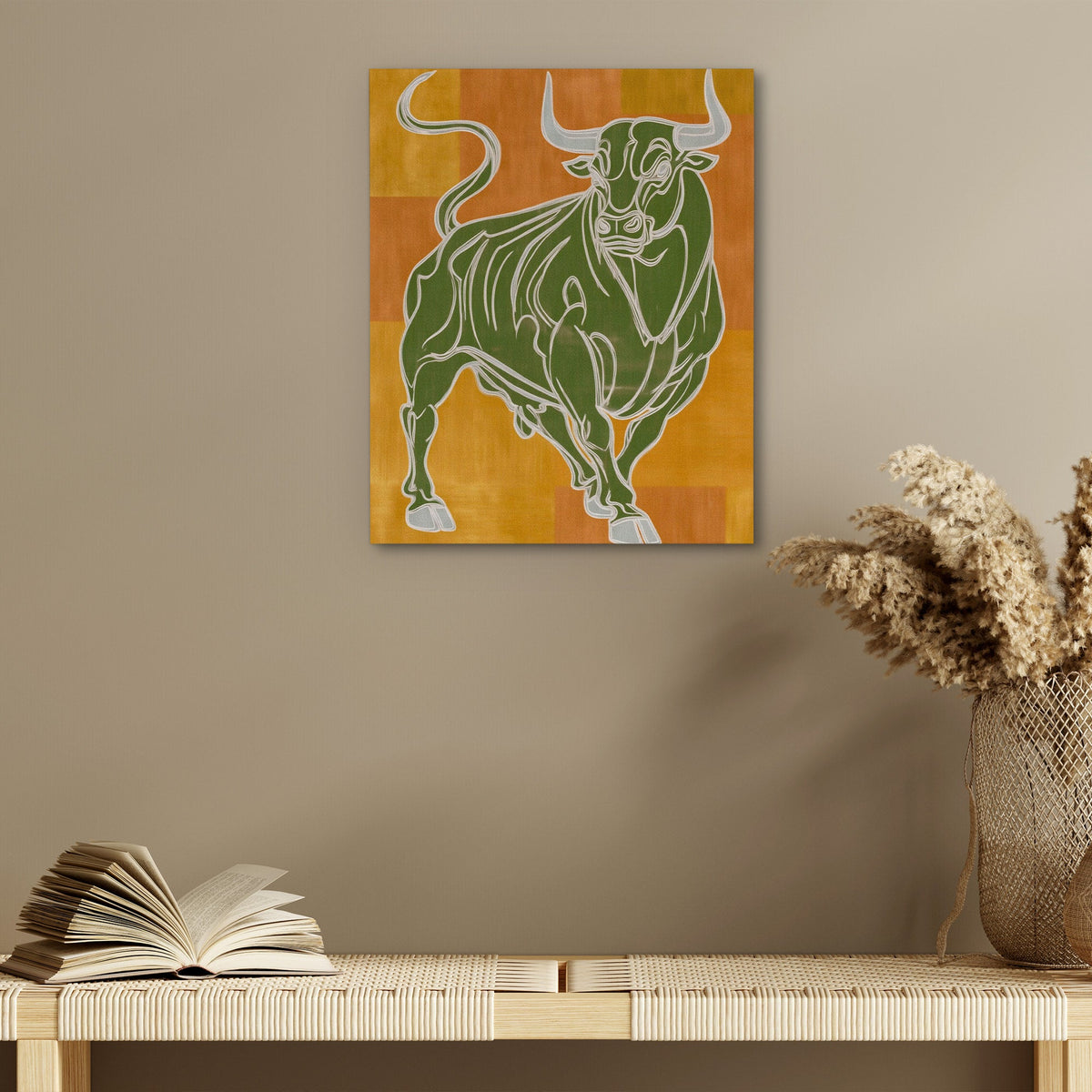 Charging Emerald Force - Luxury Wall Art