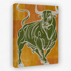 Charging Emerald Force - Luxury Wall Art