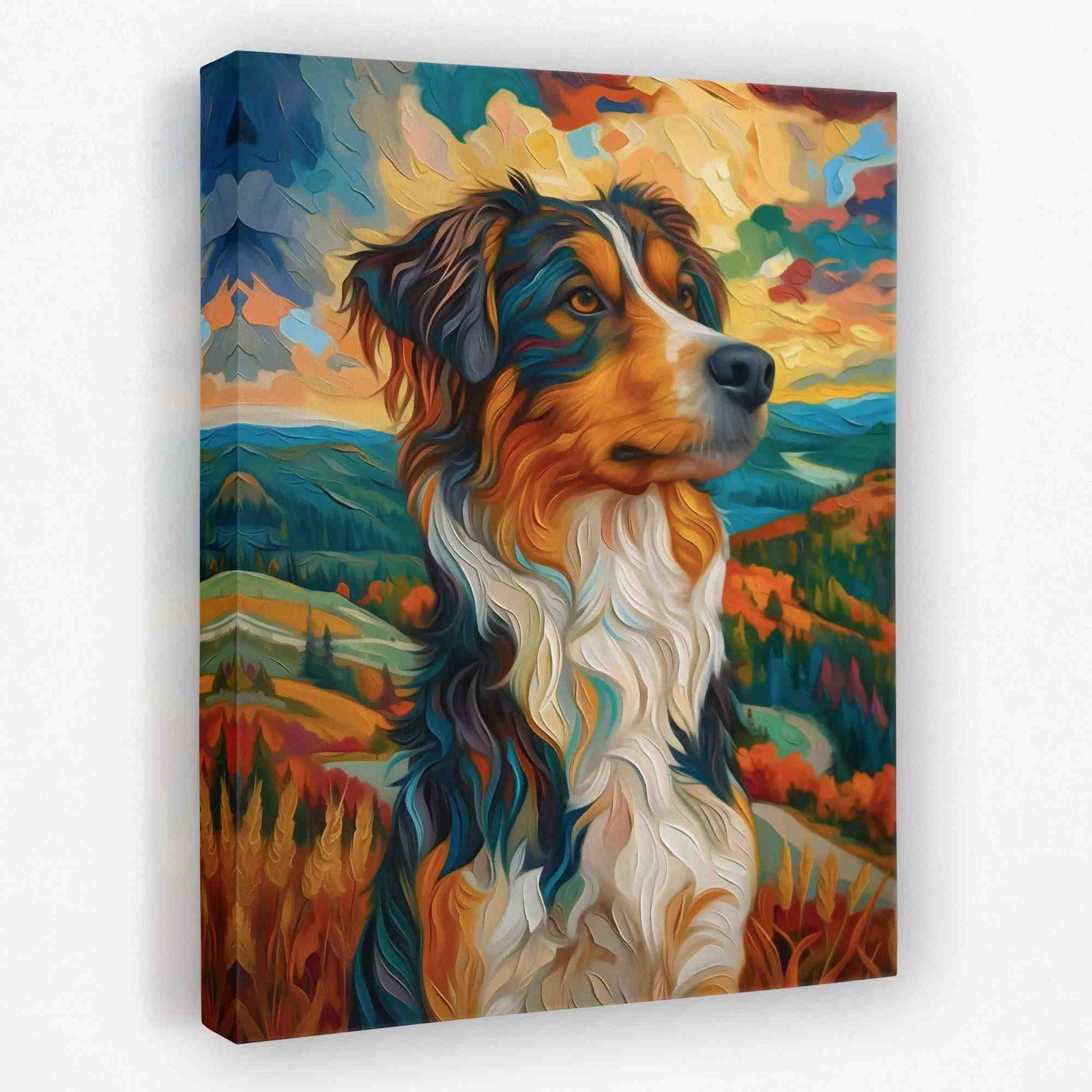 Charming Shepherd - Animals Canvas Wall Art