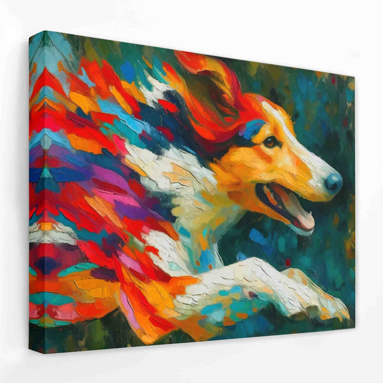 Chasing Happiness - Animals Canvas Wall Art