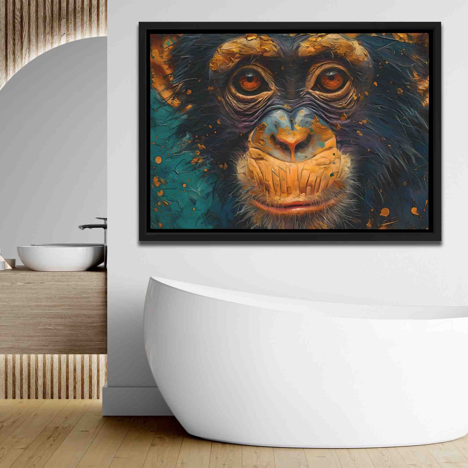Cheerful Chimp - Luxury Wall Art