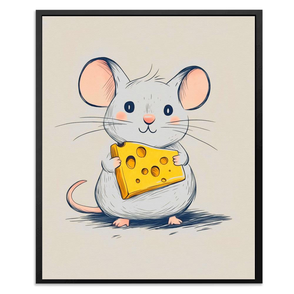 Cheesy Mouse - Luxury Wall Art