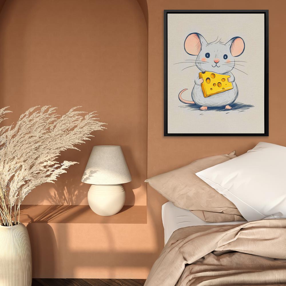Cheesy Mouse - Luxury Wall Art