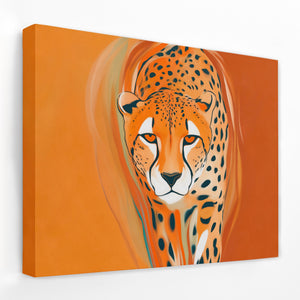 Cheetah Atmospheric Oil — Cheetah Atmospheric Oil Landscape   Side View   Mirror Wrap 133