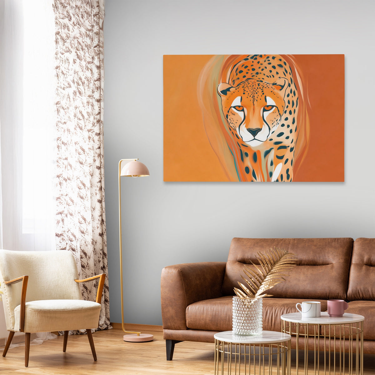 Cheetah Atmospheric Oil — Cheetah Atmospheric Oil New   Curtains Land 151