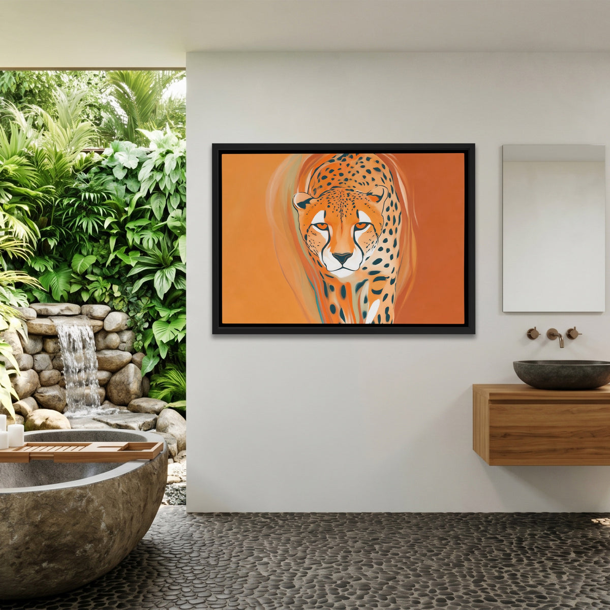 Cheetah Atmospheric Oil — Cheetah Atmospheric Oil Outdoor Bathroom Land 169