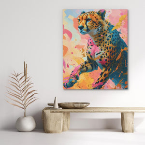 Cheetah Chasing - Luxury Wall Art