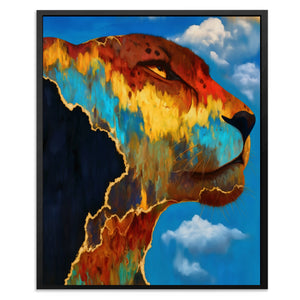 Cheetah Cloudscape Rising - Luxury Wall Art