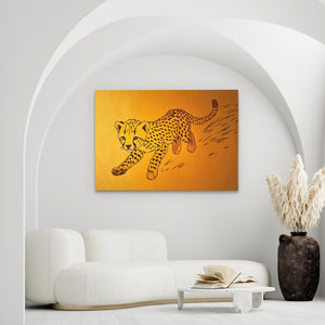 Cheetah Cub Playing - Luxury Wall Art