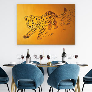 Cheetah Cub Playing - Luxury Wall Art