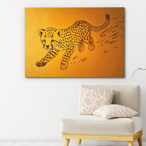 Cheetah Cub Playing - Luxury Wall Art