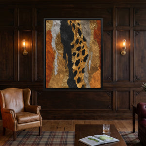Cheetah Desert Sprint - Luxury Wall Art