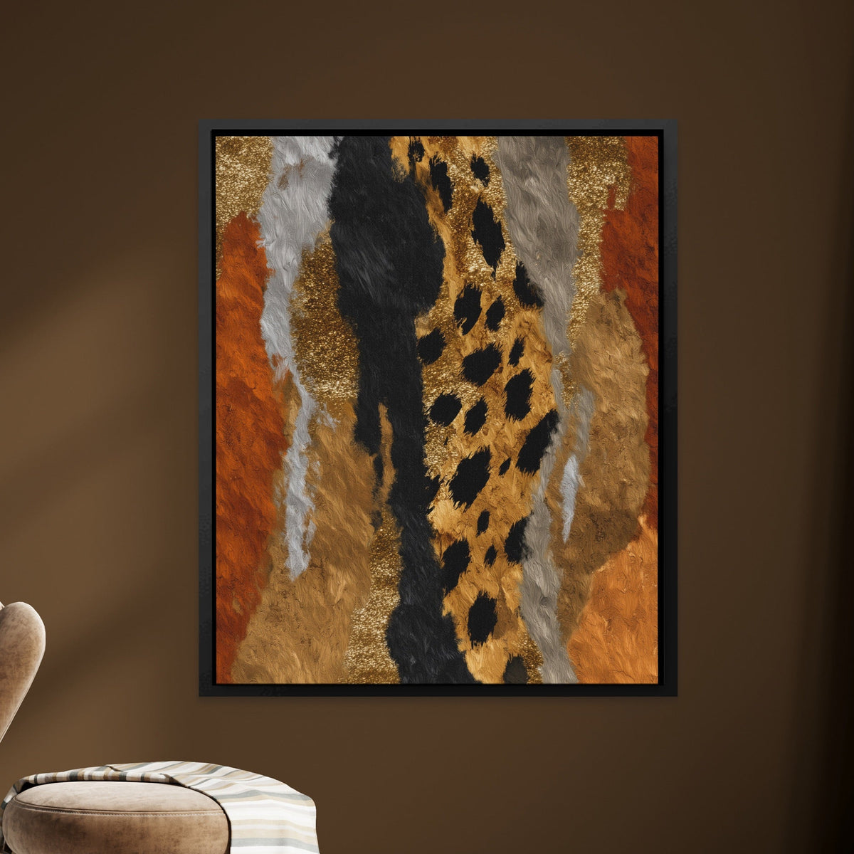 Cheetah Desert Sprint - Luxury Wall Art