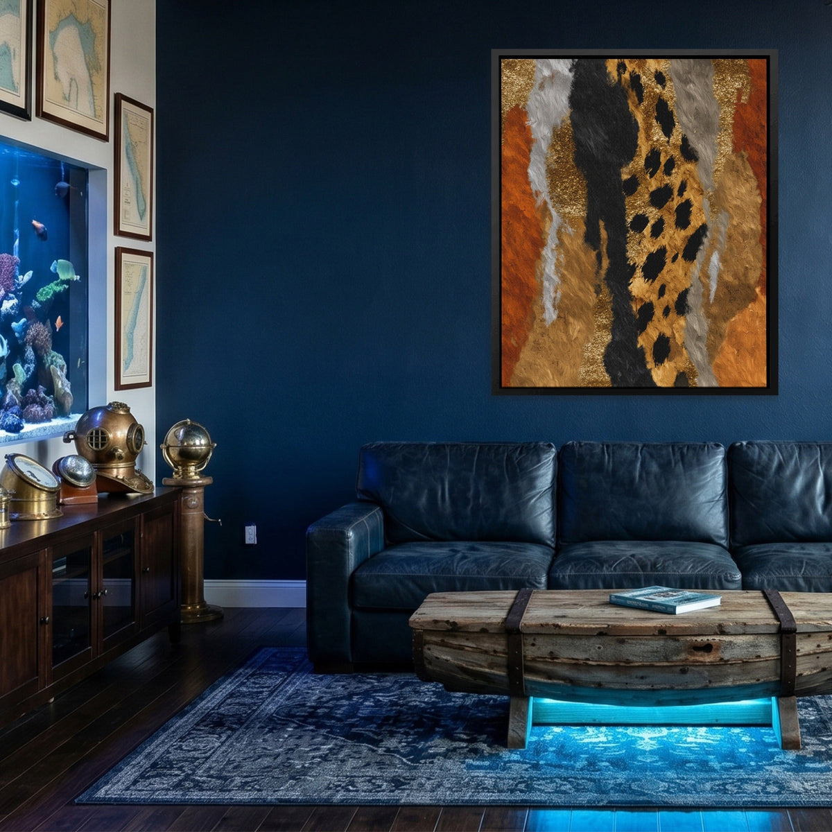 Cheetah Desert Sprint - Luxury Wall Art