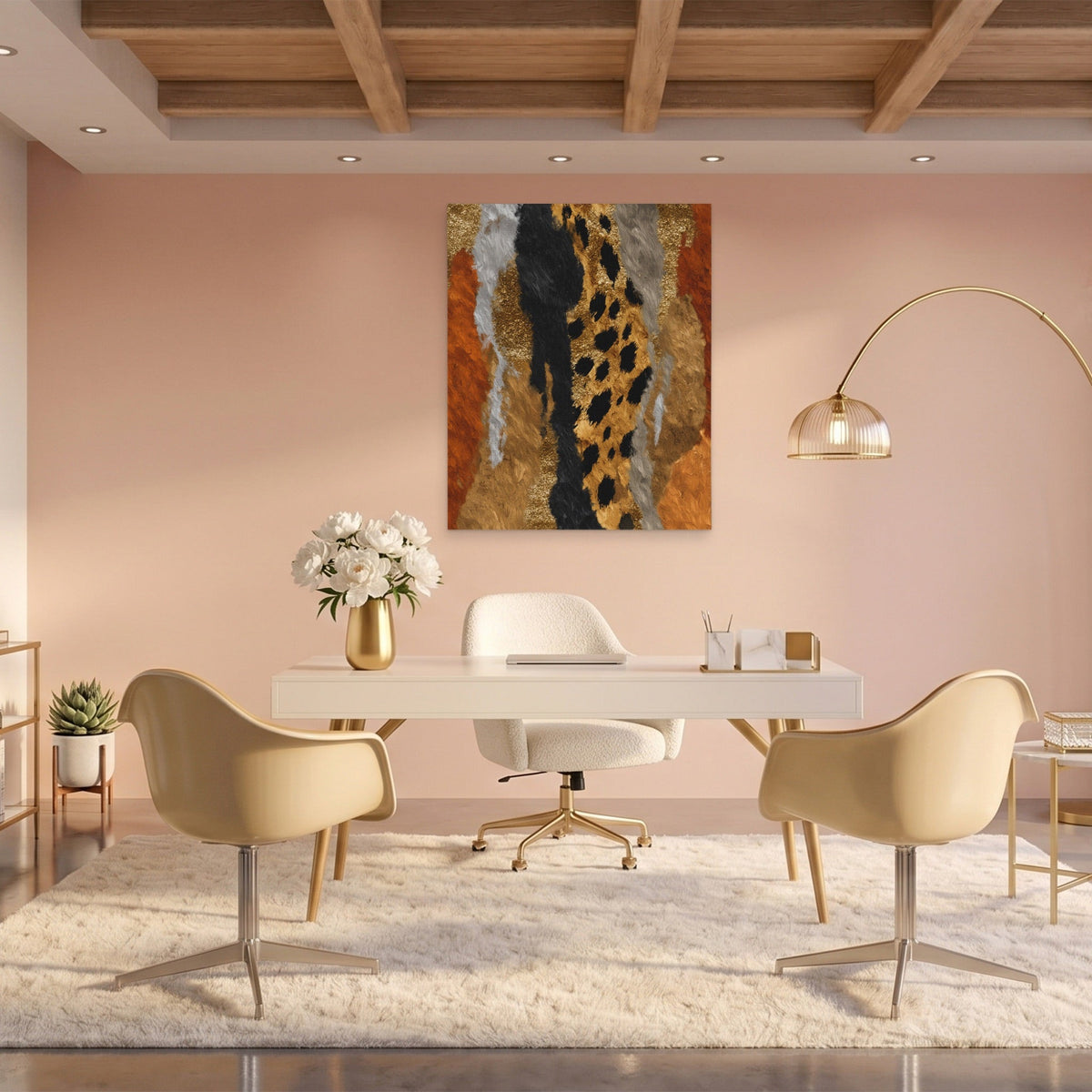 Cheetah Desert Sprint - Luxury Wall Art