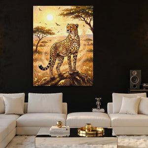 Cheetah Golden Sunrise — cheetah golden sunrise sq hype beast 1port flush print
