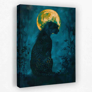 Cheetah Night Prowl - Luxury Wall Art