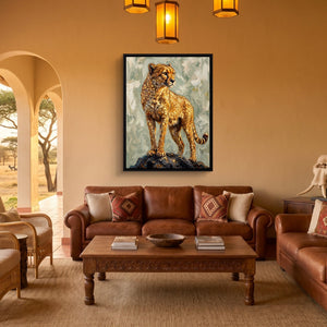 Cheetah On Watch - Luxury Wall Art