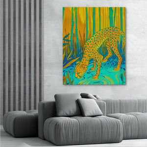 Cheetah Waterhole - Luxury Wall Art