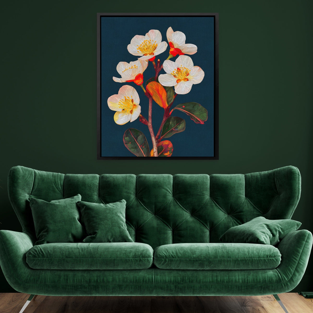 Cherry Blossom Botanical - Luxury Wall Art