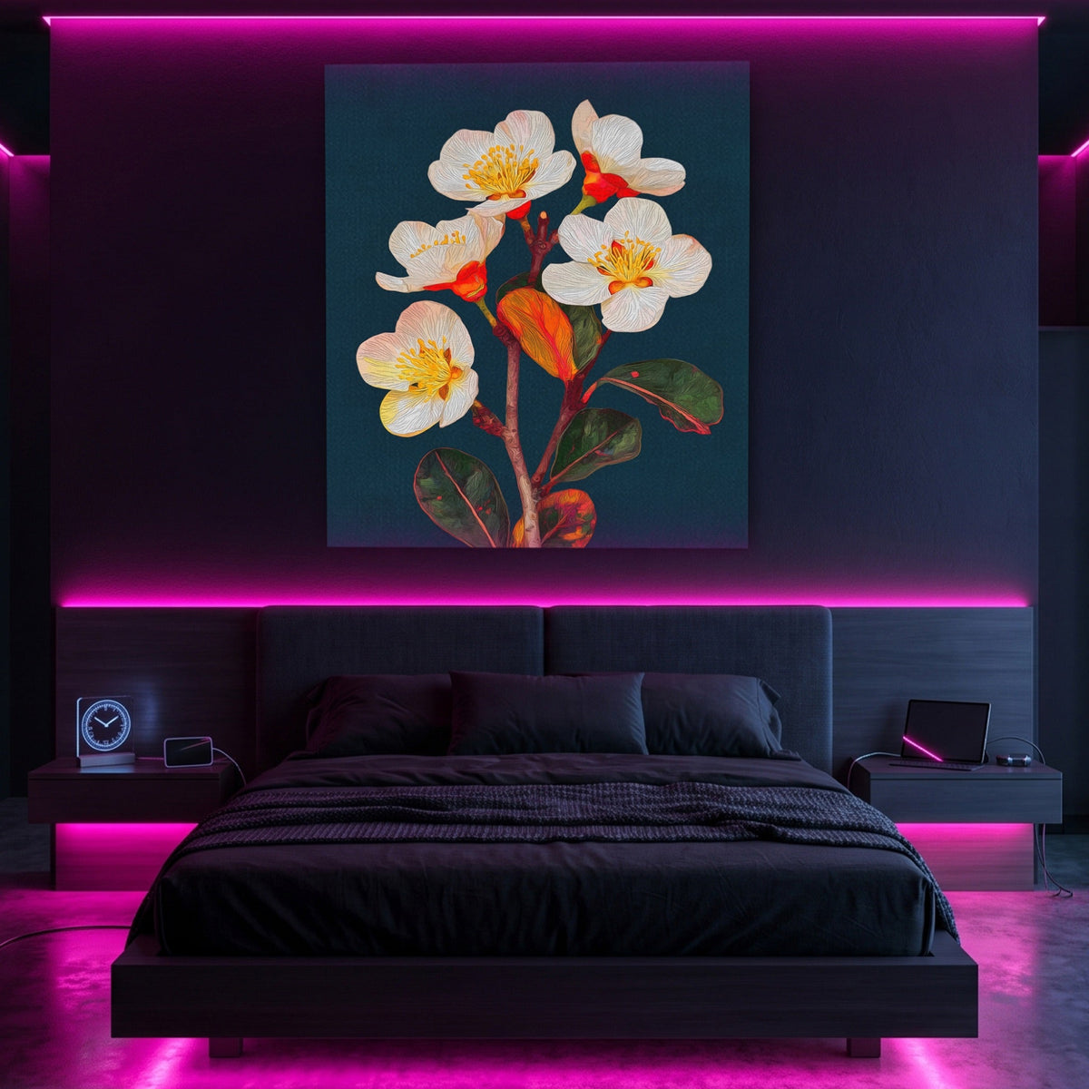 Cherry Blossom Botanical - Luxury Wall Art
