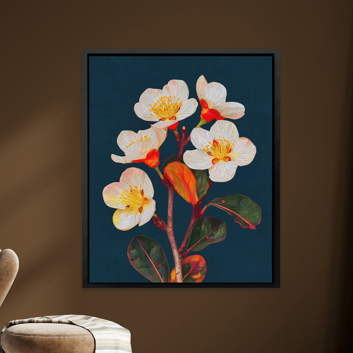 Cherry Blossom Botanical - Luxury Wall Art