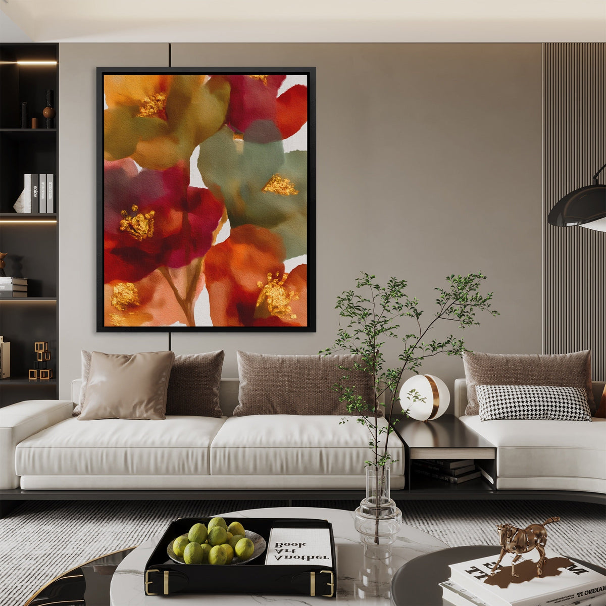 Cherry Blossom Gold - Luxury Wall Art