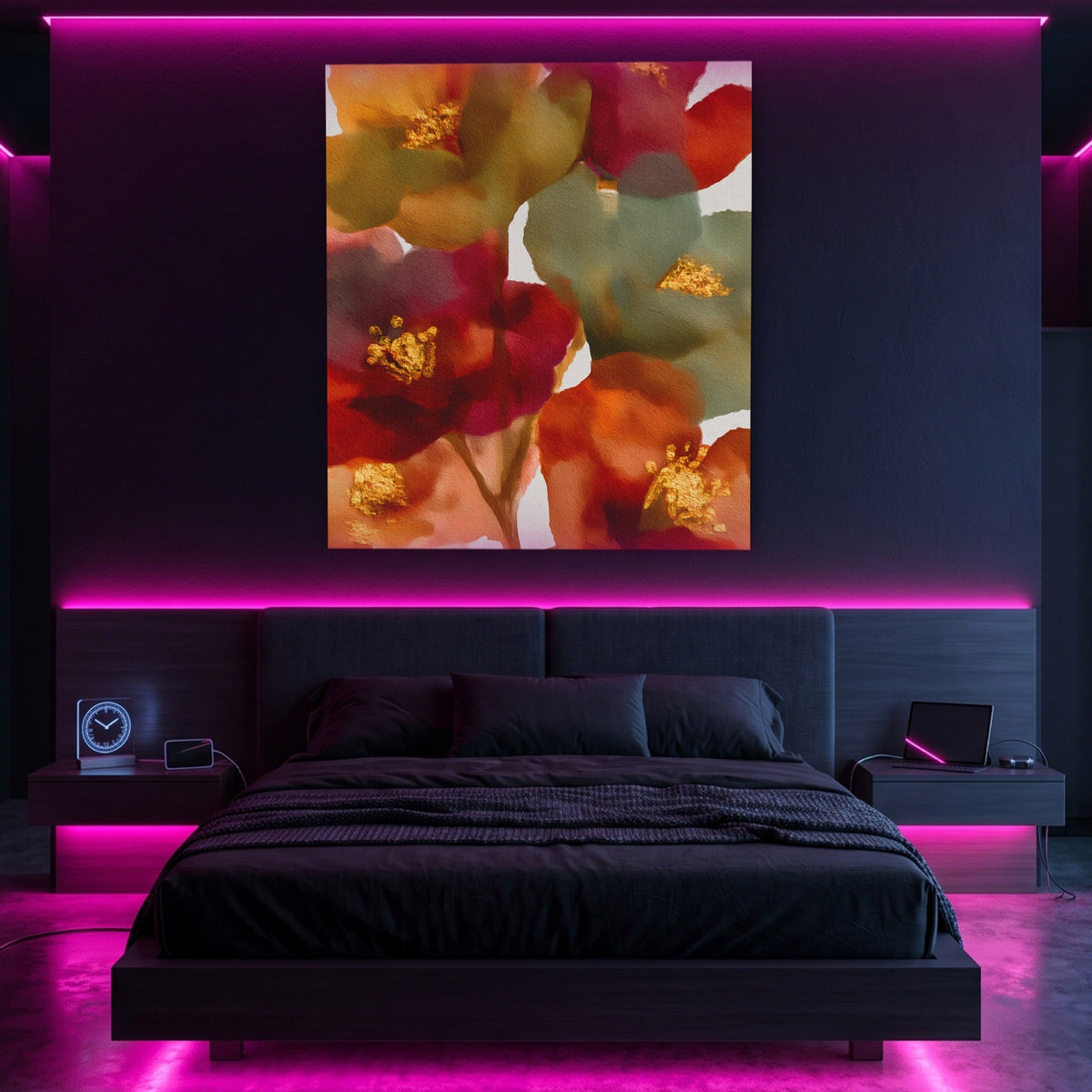 Cherry Blossom Gold - Luxury Wall Art