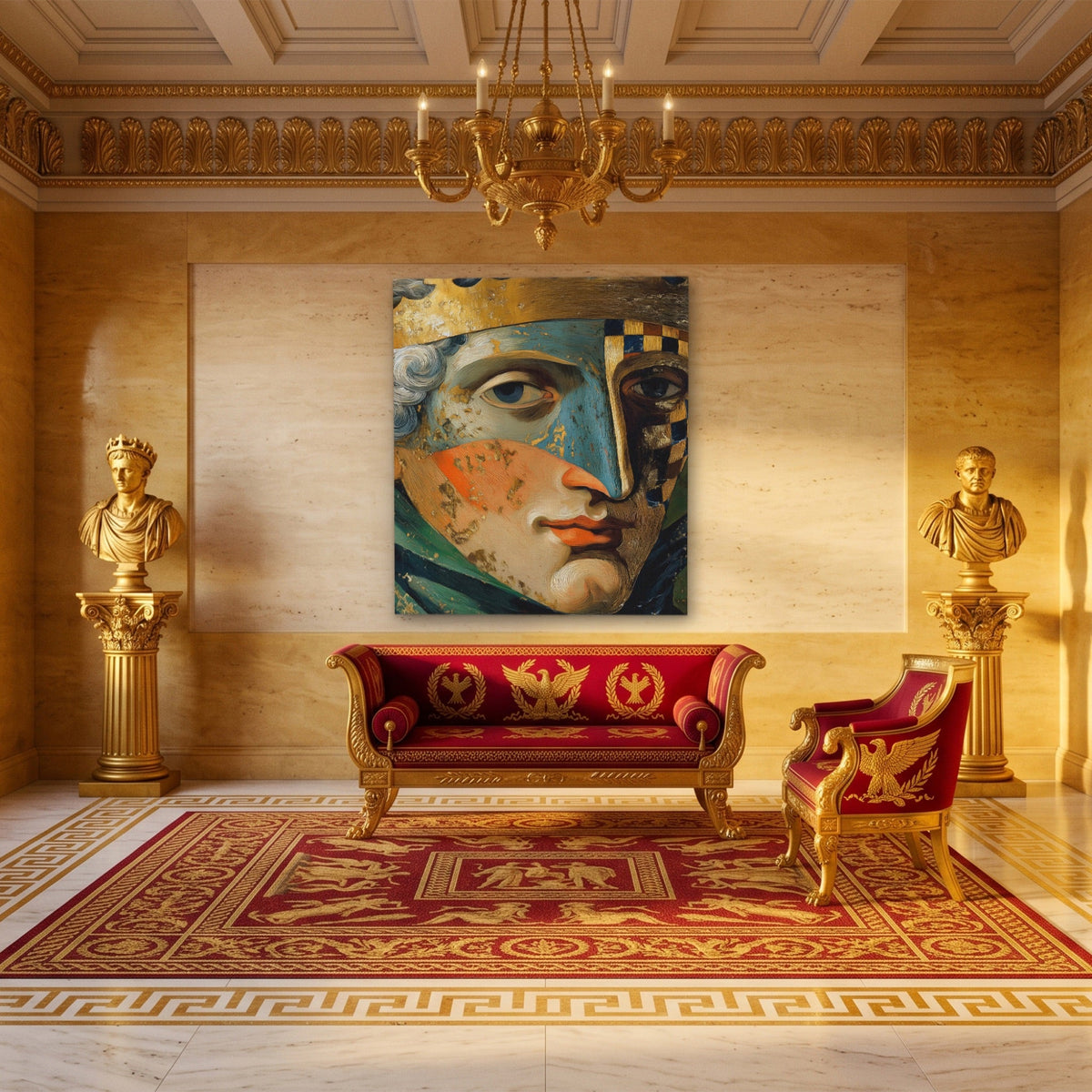 Chess King Metamorphosis - Luxury Wall Art