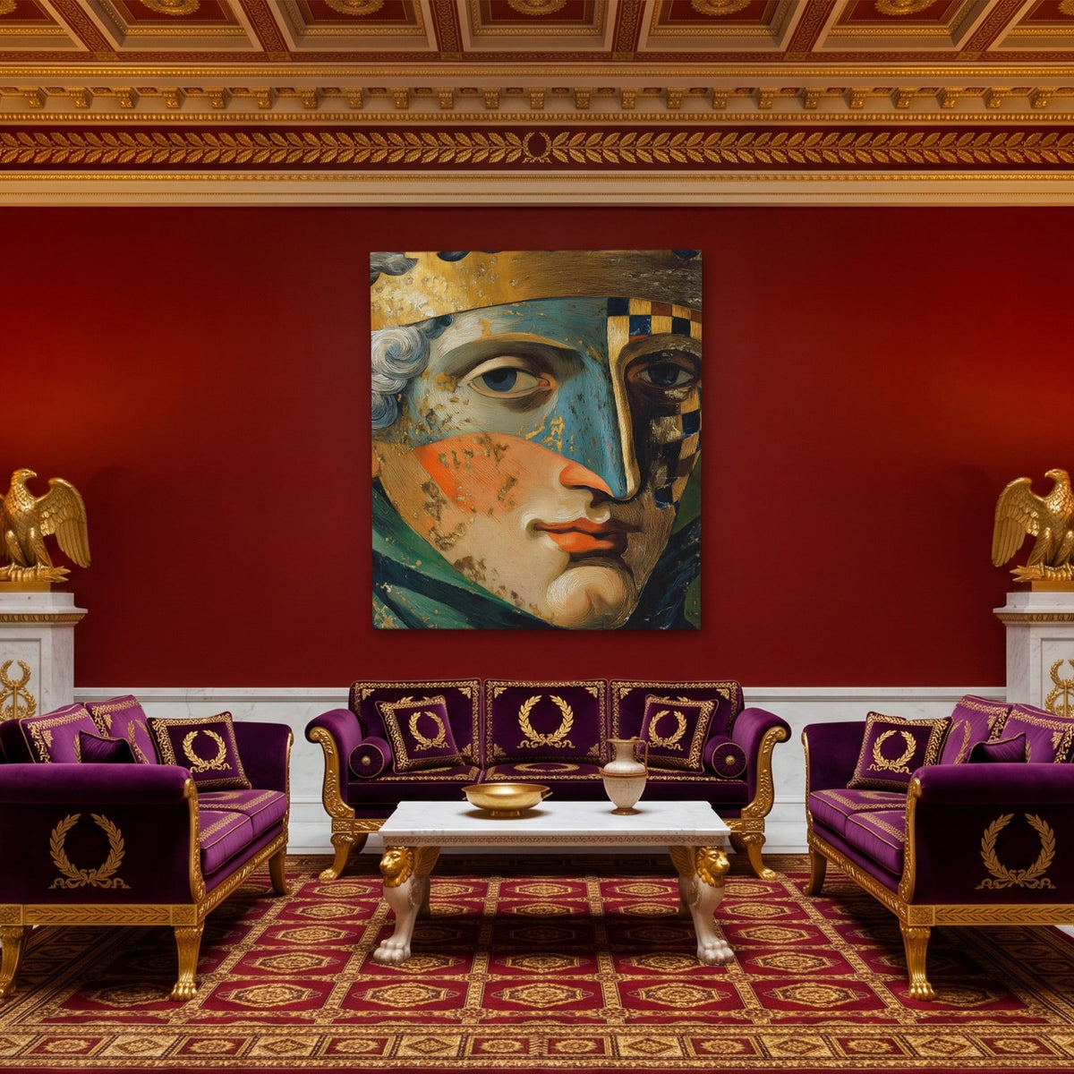 Chess King Metamorphosis - Luxury Wall Art