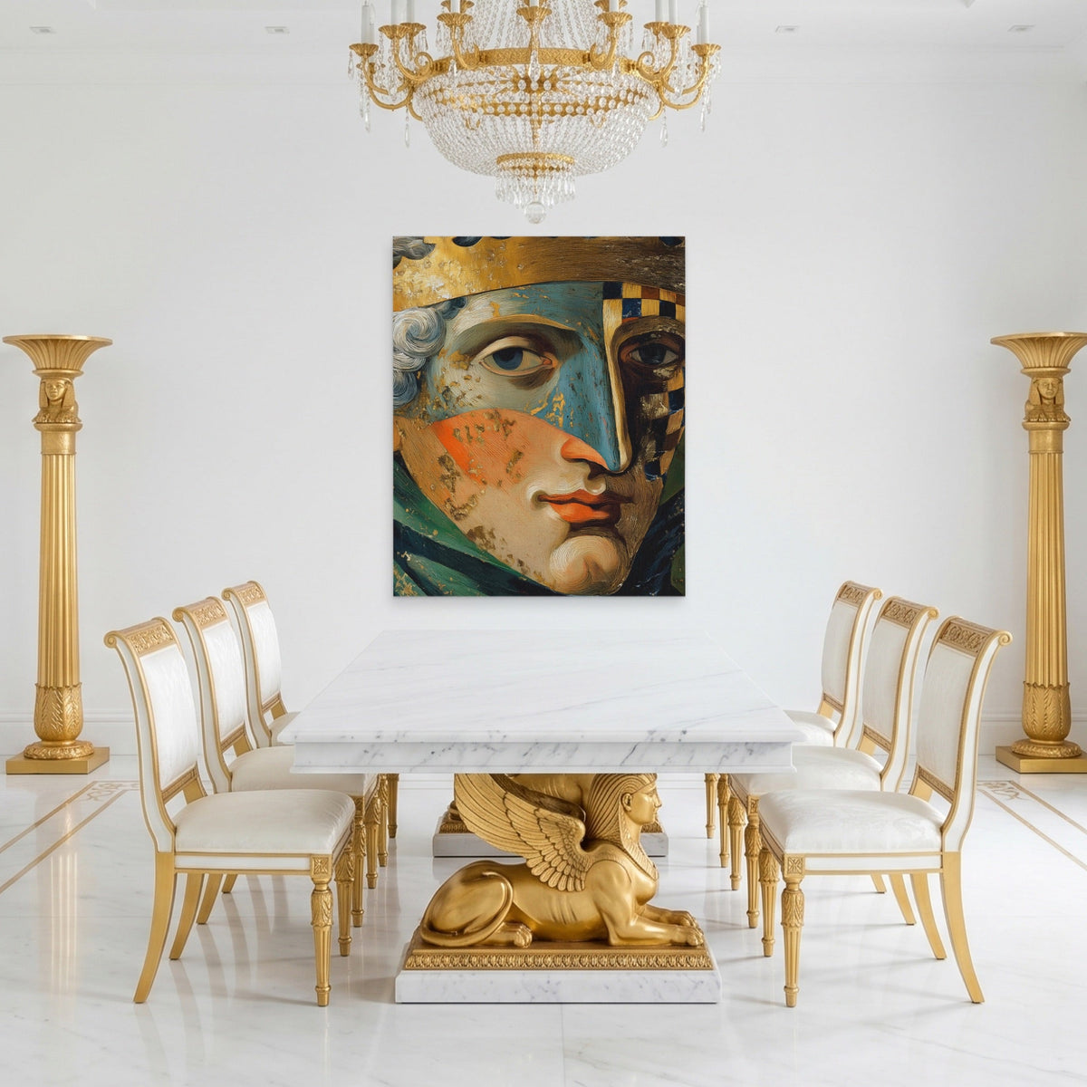 Chess King Metamorphosis - Luxury Wall Art