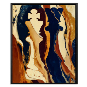 Chess Kings Silhouette - Luxury Wall Art