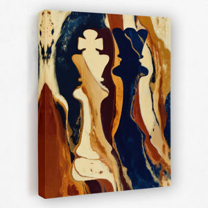 Chess Kings Silhouette - Luxury Wall Art