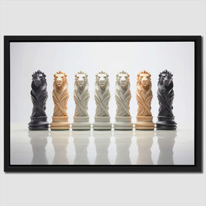 Chess Lions - Luxury Wall Art