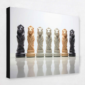 Chess Lions - Luxury Wall Art