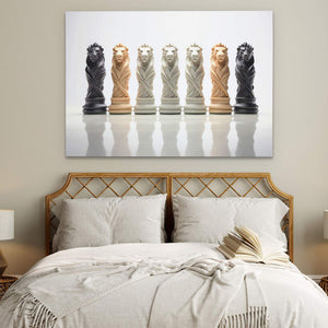 Chess Lions - Luxury Wall Art