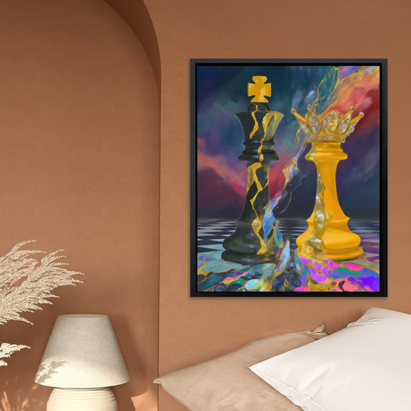 Chess Queen's Golden Dominion in a room