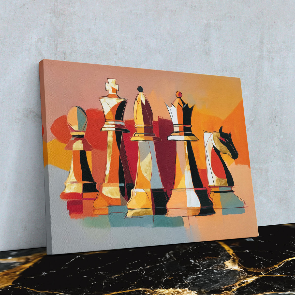 Chess Strategy Unveiled - Luxury Wall Art