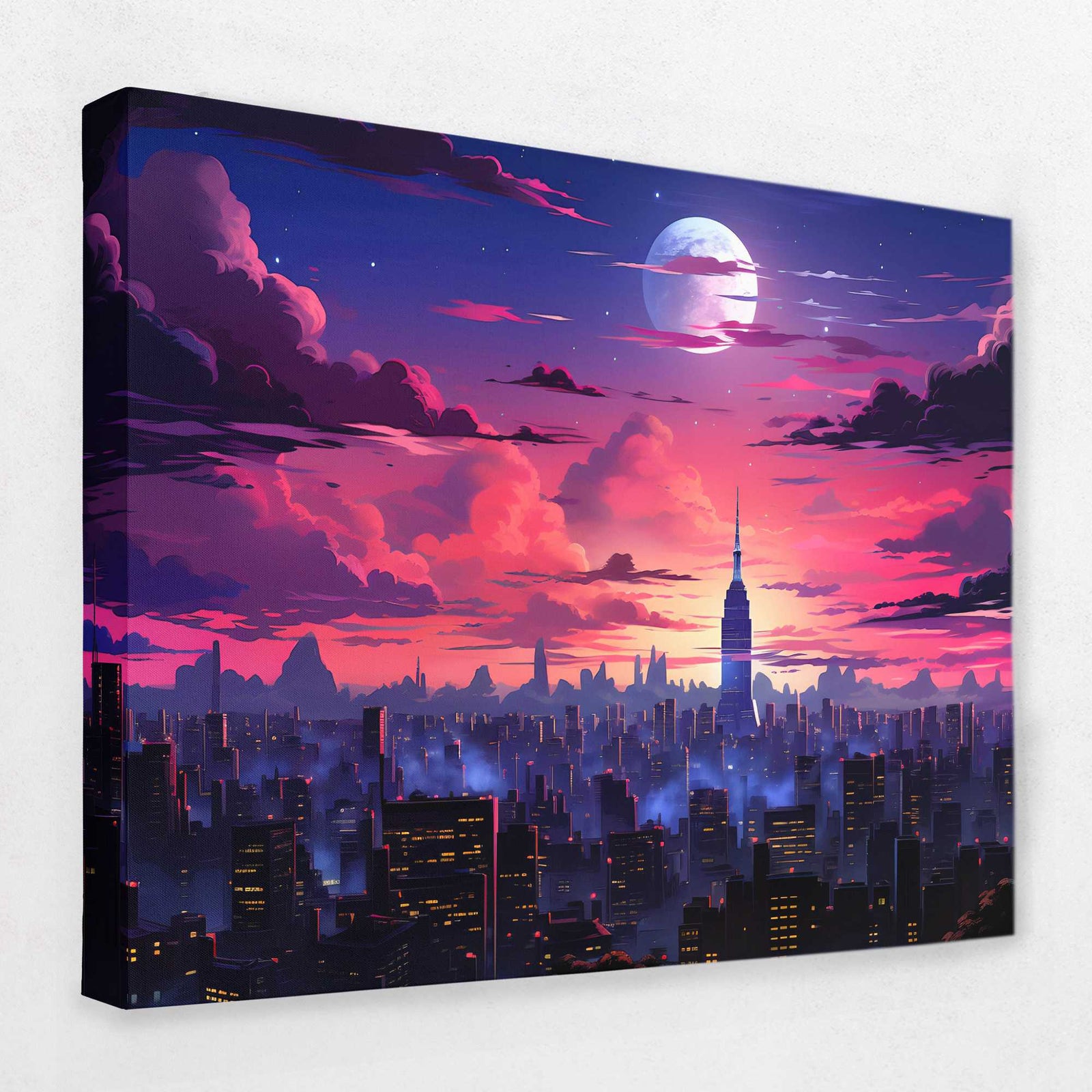 Chicago Sunset - Chicago Canvas Wall Art