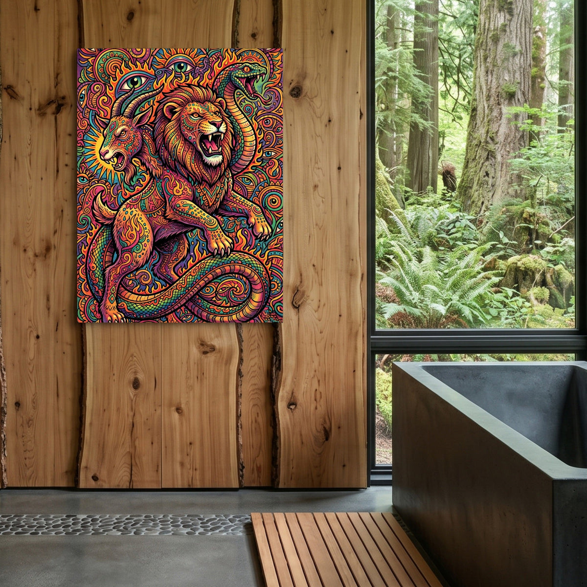 Chimera Unleashed - Luxury Wall Art