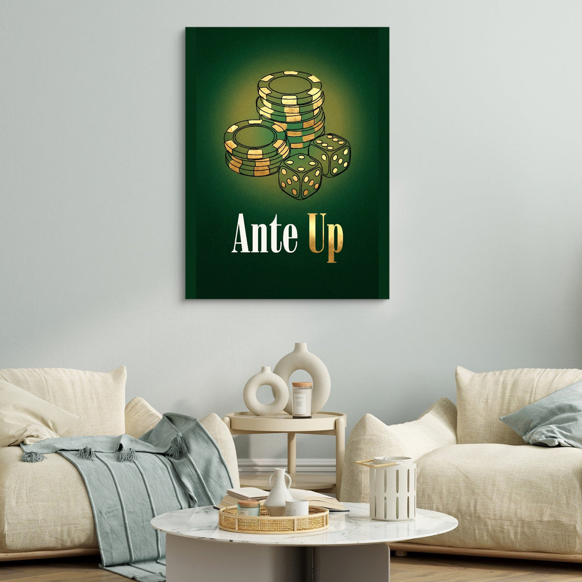 Chips Ante Up - Luxury Wall Art